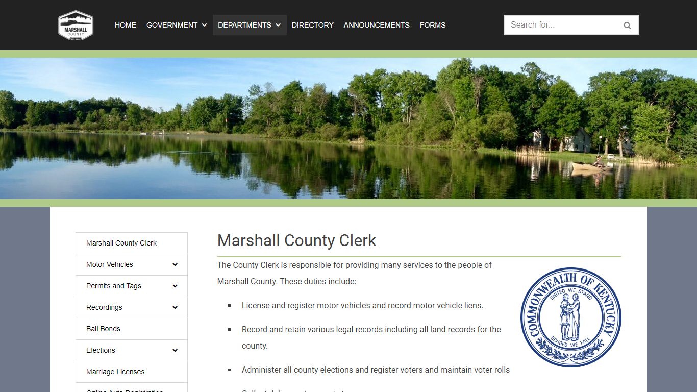 Marshall County Clerk - Marshall County Kentucky